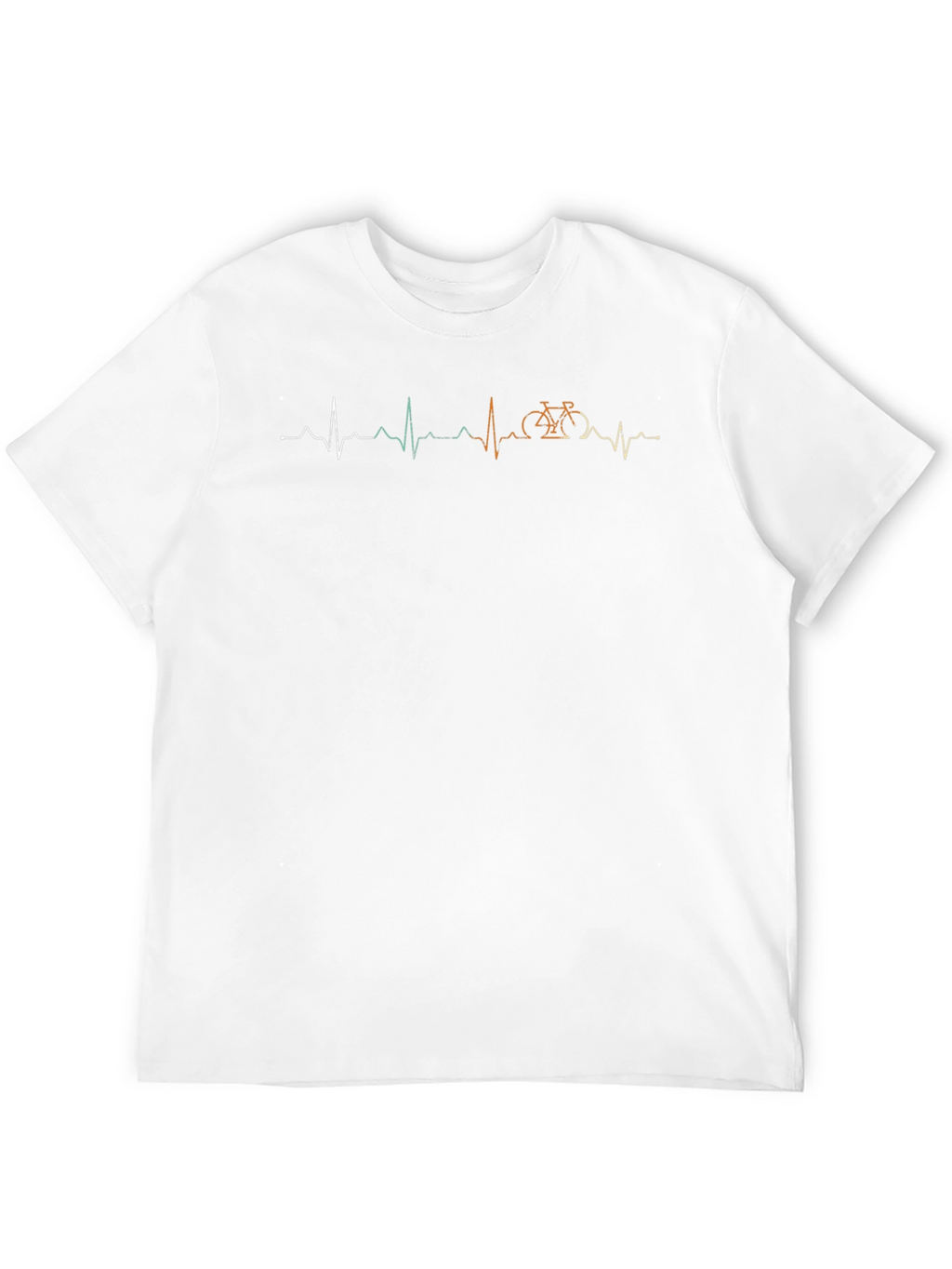 Heartbeat Bicycle T-Shirt - Black
