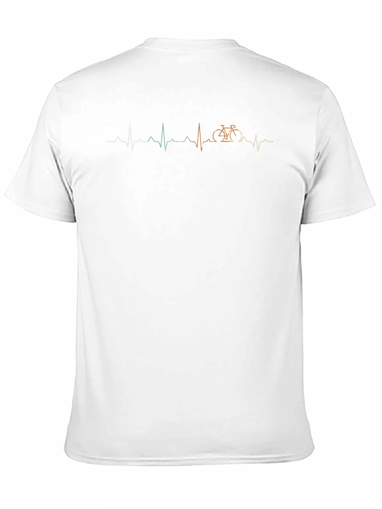 Heartbeat Bicycle T-Shirt - Black