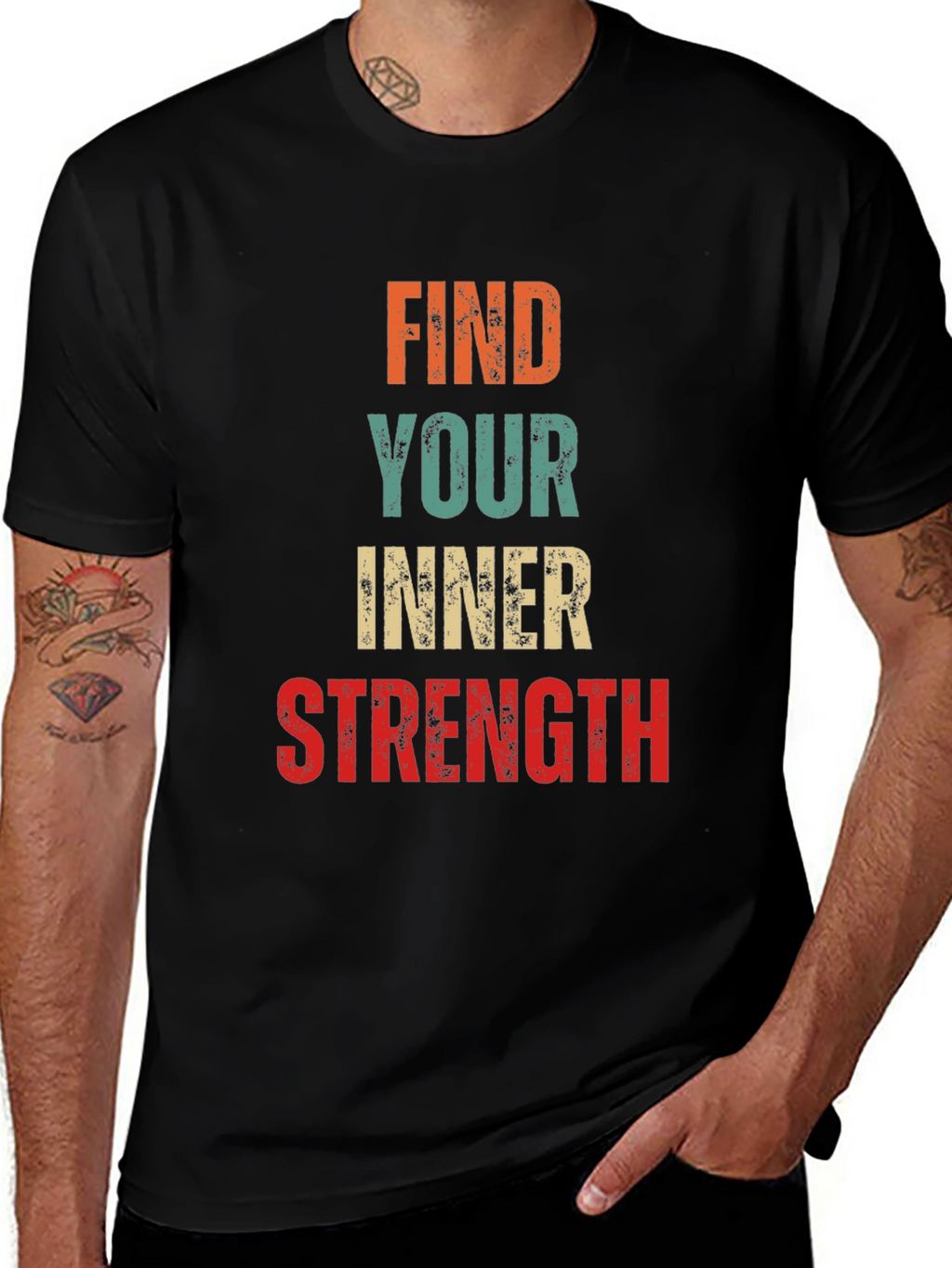 Find Your Inner Strength Retro Graphic T-Shirt
