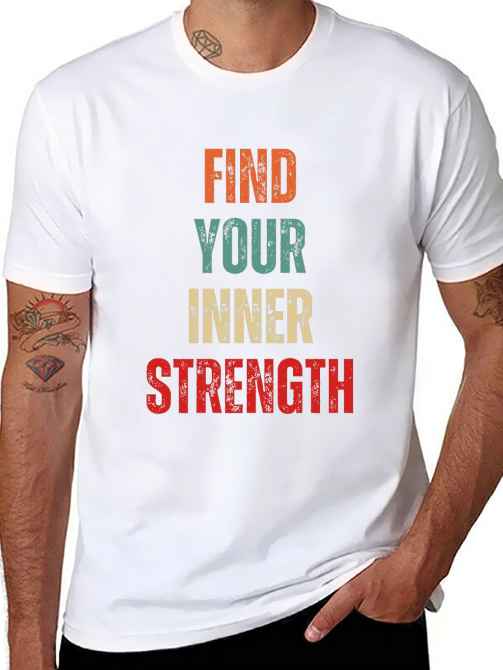 Find Your Inner Strength Retro Graphic T-Shirt
