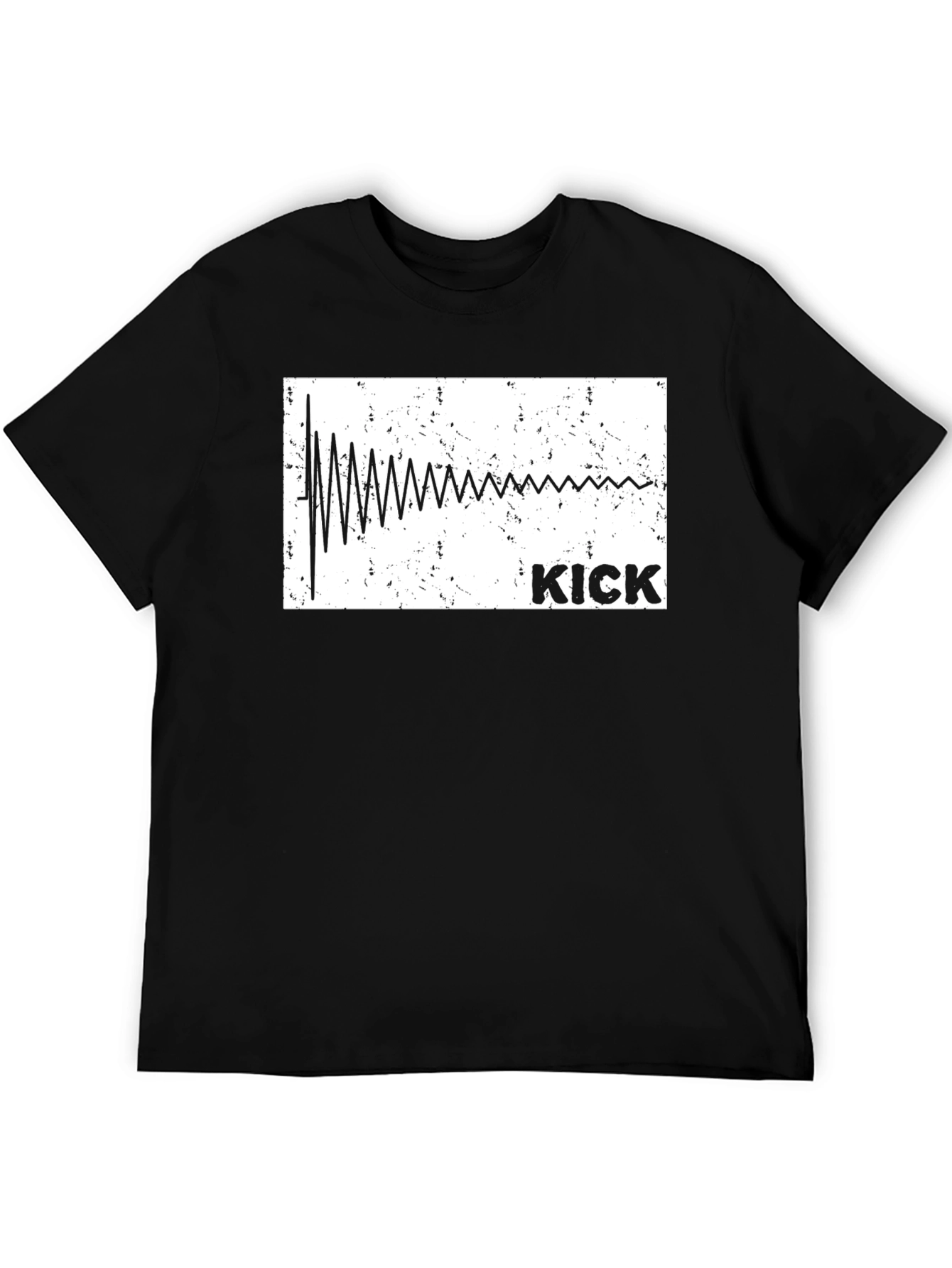 Kick Drum Sound Wave Graphic T-Shirt
