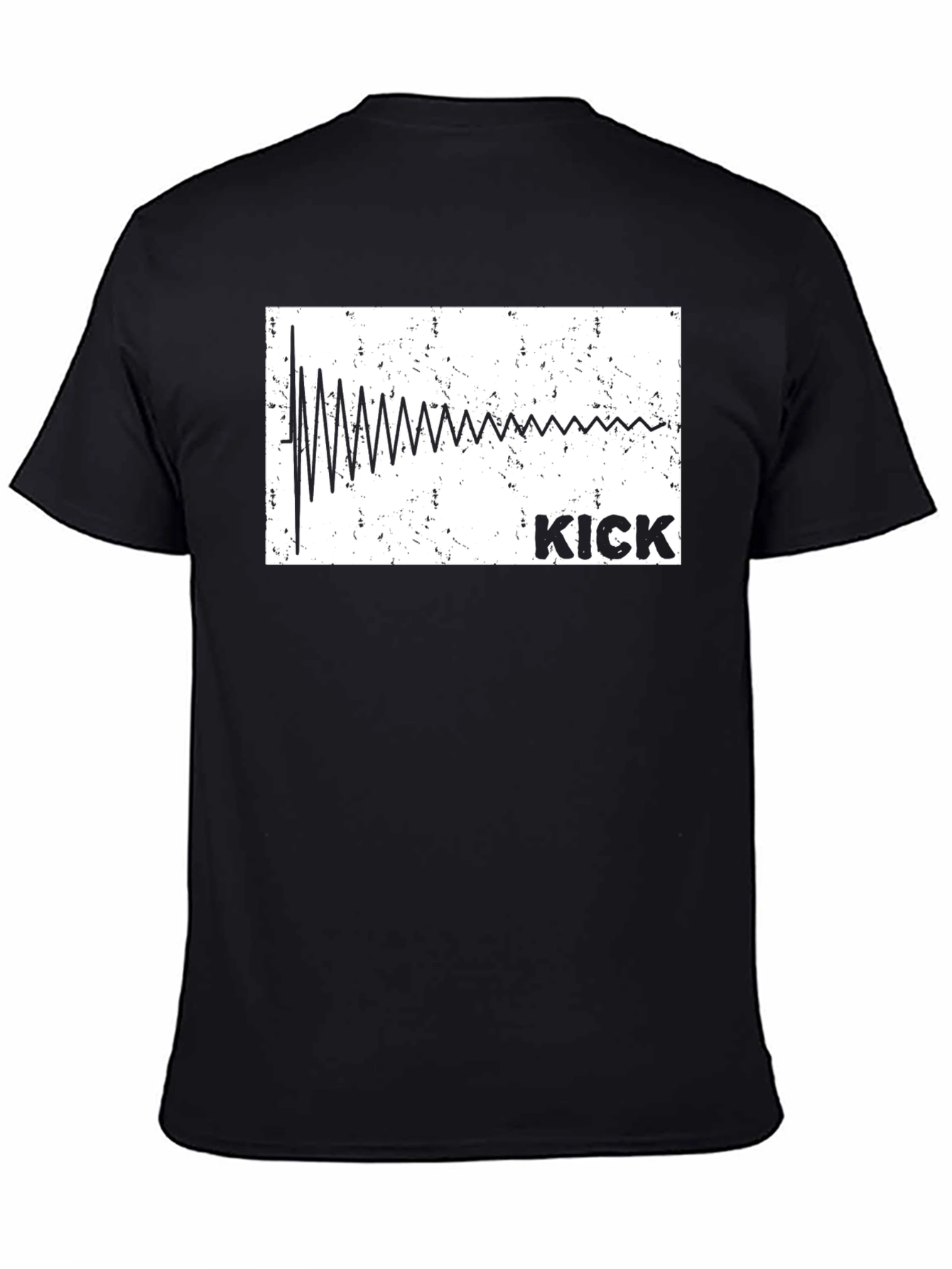 Kick Drum Sound Wave Graphic T-Shirt
