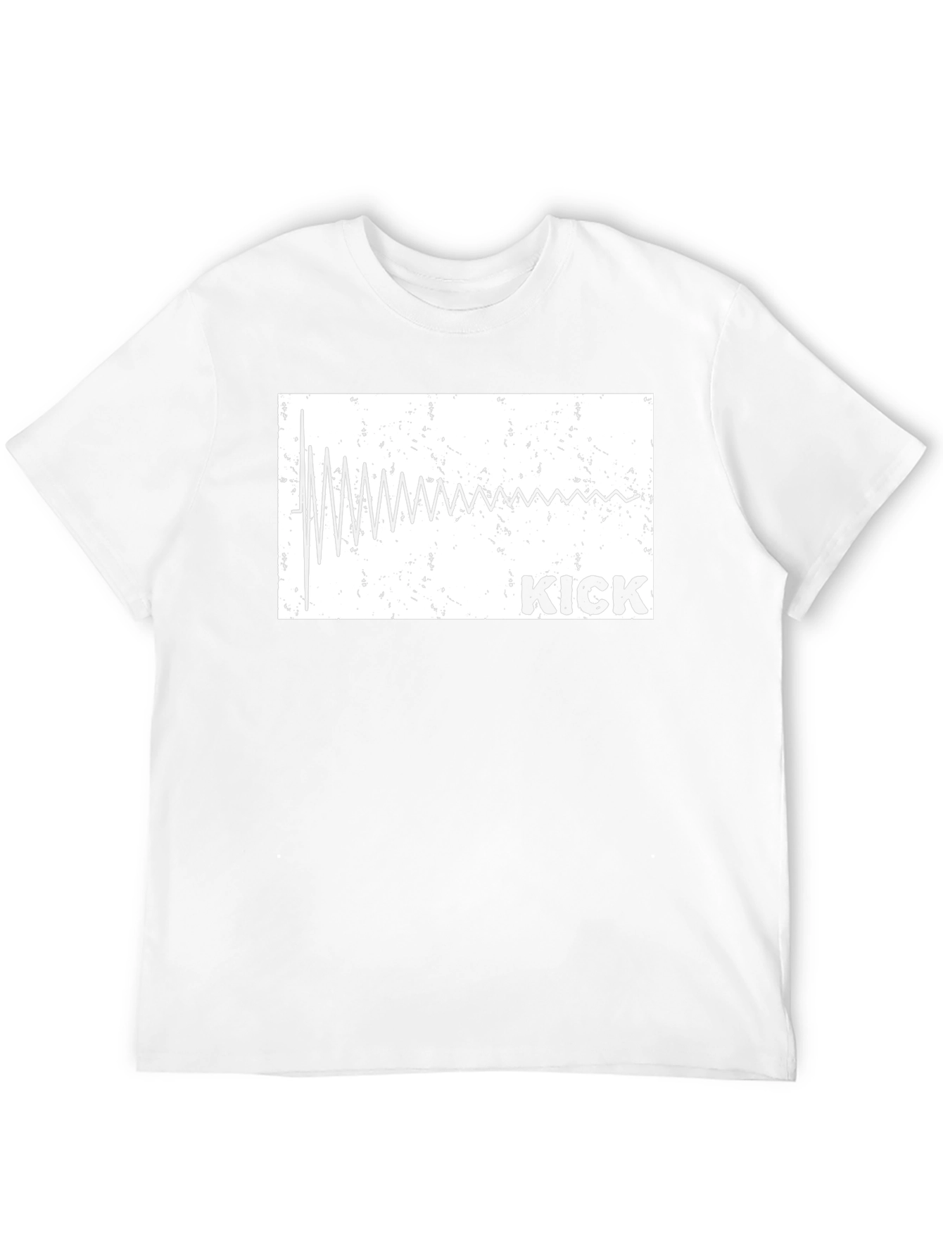Kick Drum Sound Wave Graphic T-Shirt