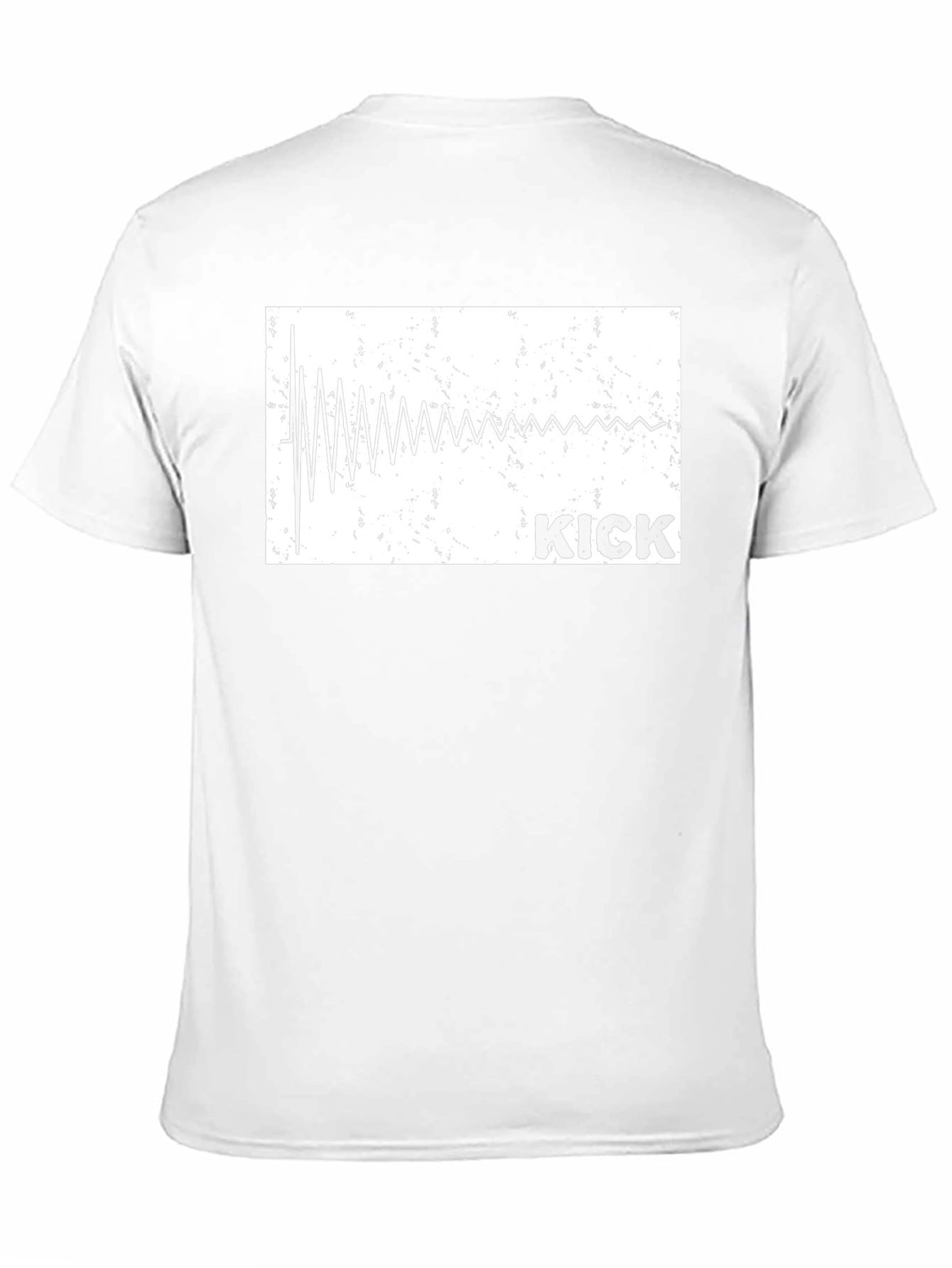 Kick Drum Sound Wave Graphic T-Shirt