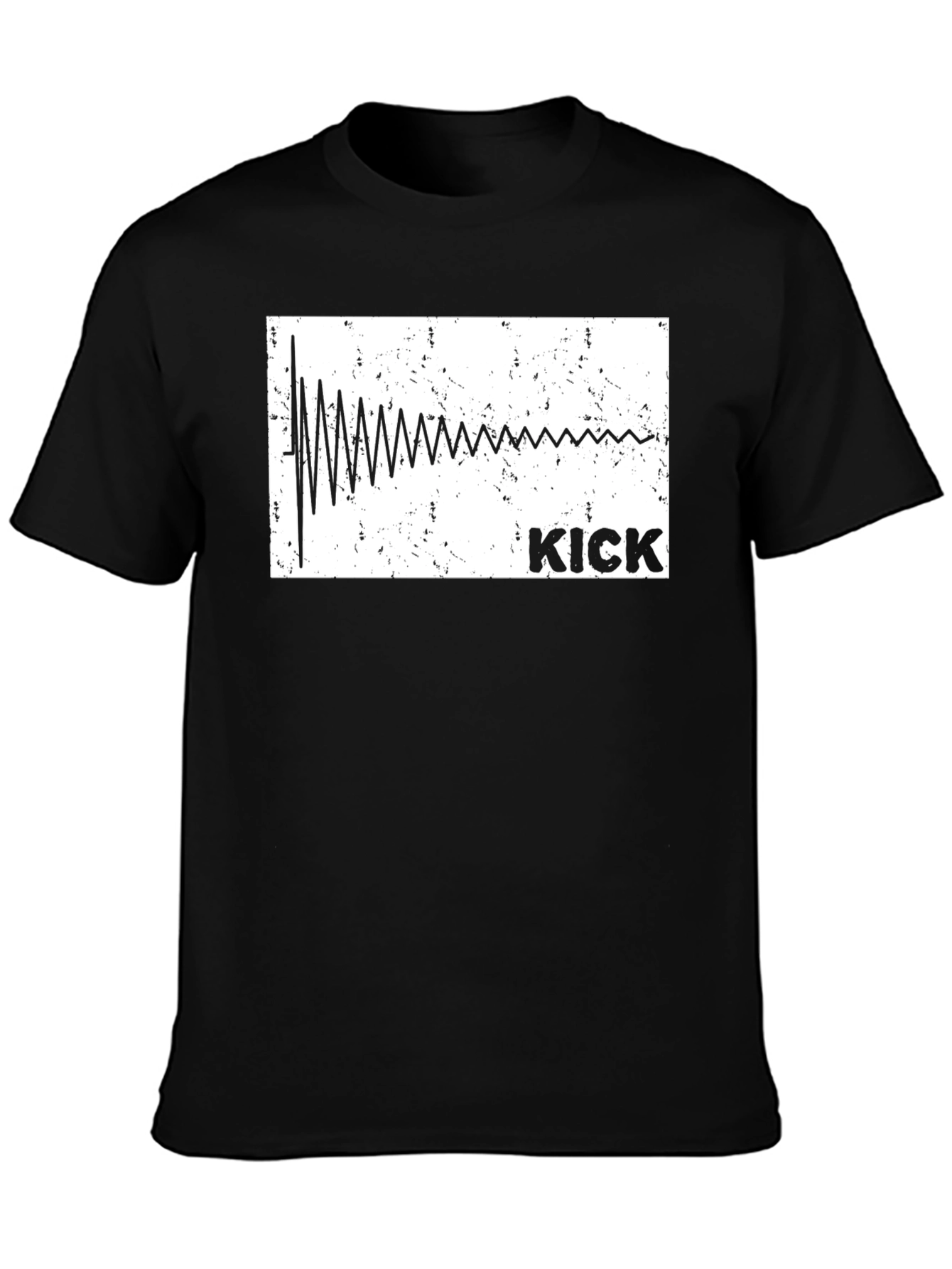 Kick Drum Sound Wave Graphic T-Shirt