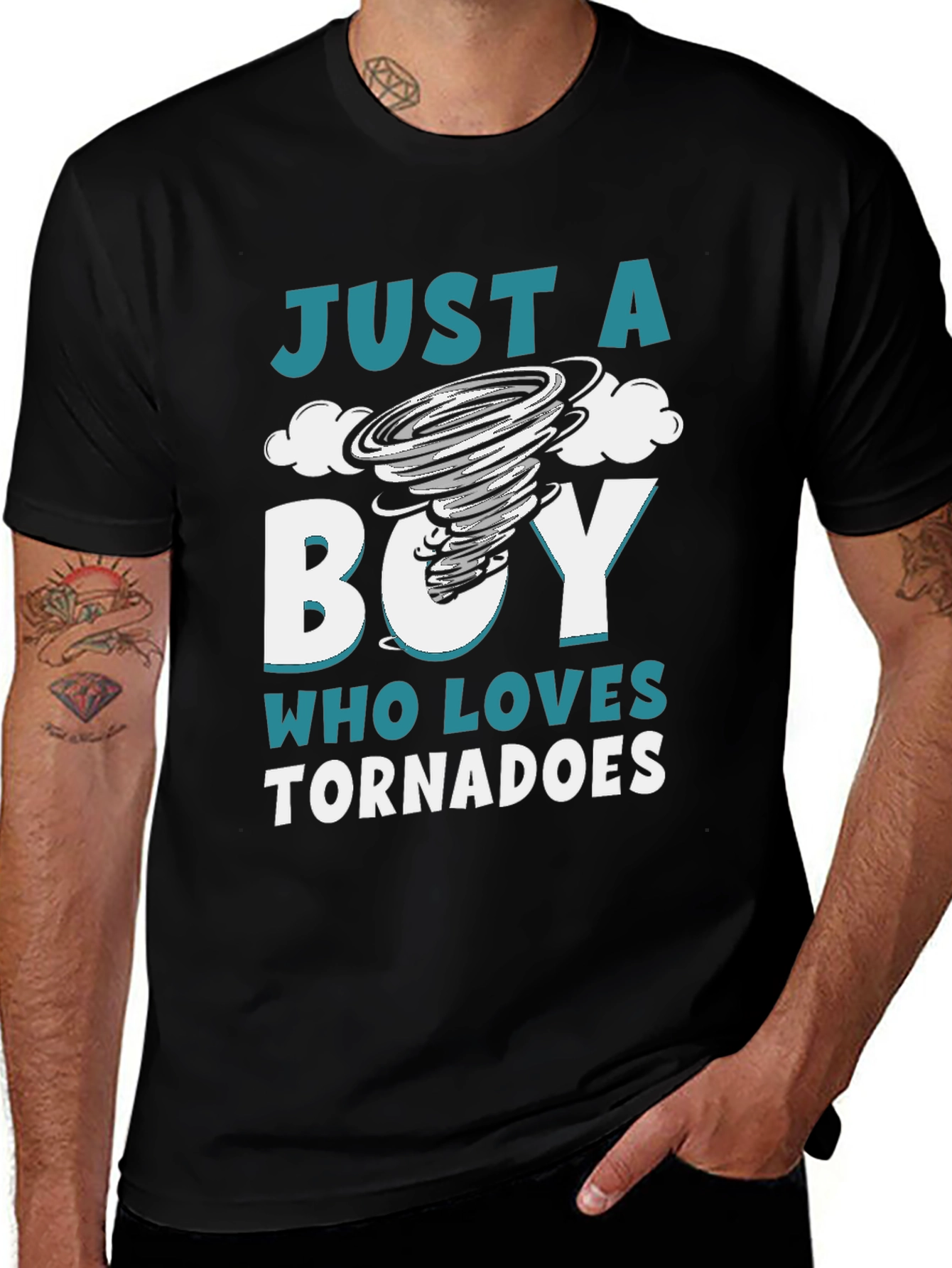Just A Boy Who Loves Tornadoes T-Shirt