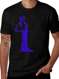 Giraffe Graphic T-Shirt - Mens Black Tee