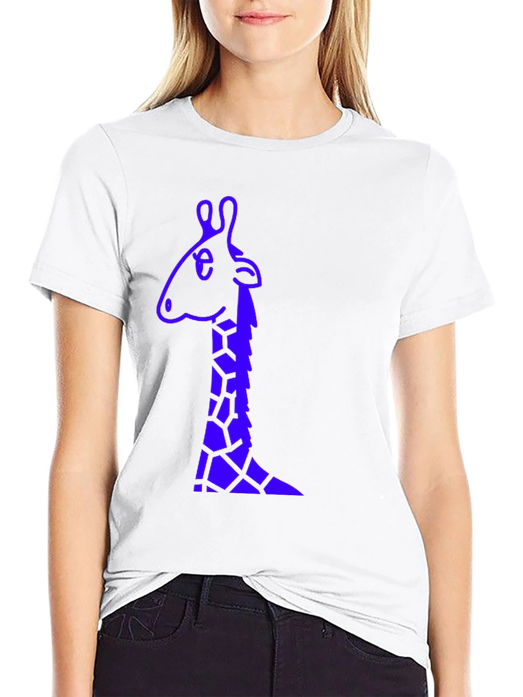 Giraffe Graphic T-Shirt - Mens Black Tee