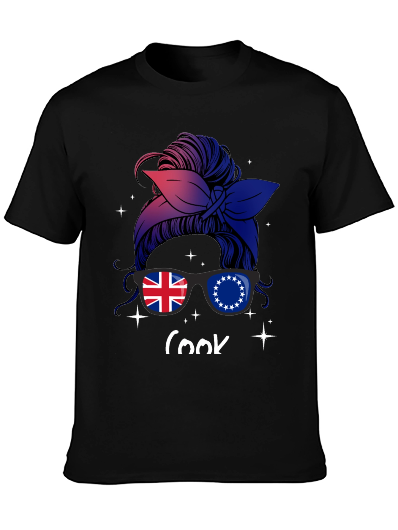 Cook Islands Messy Bun T-Shirt