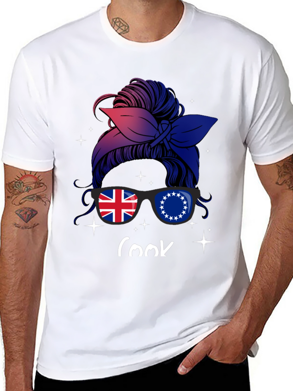 Cook Islands Messy Bun T-Shirt