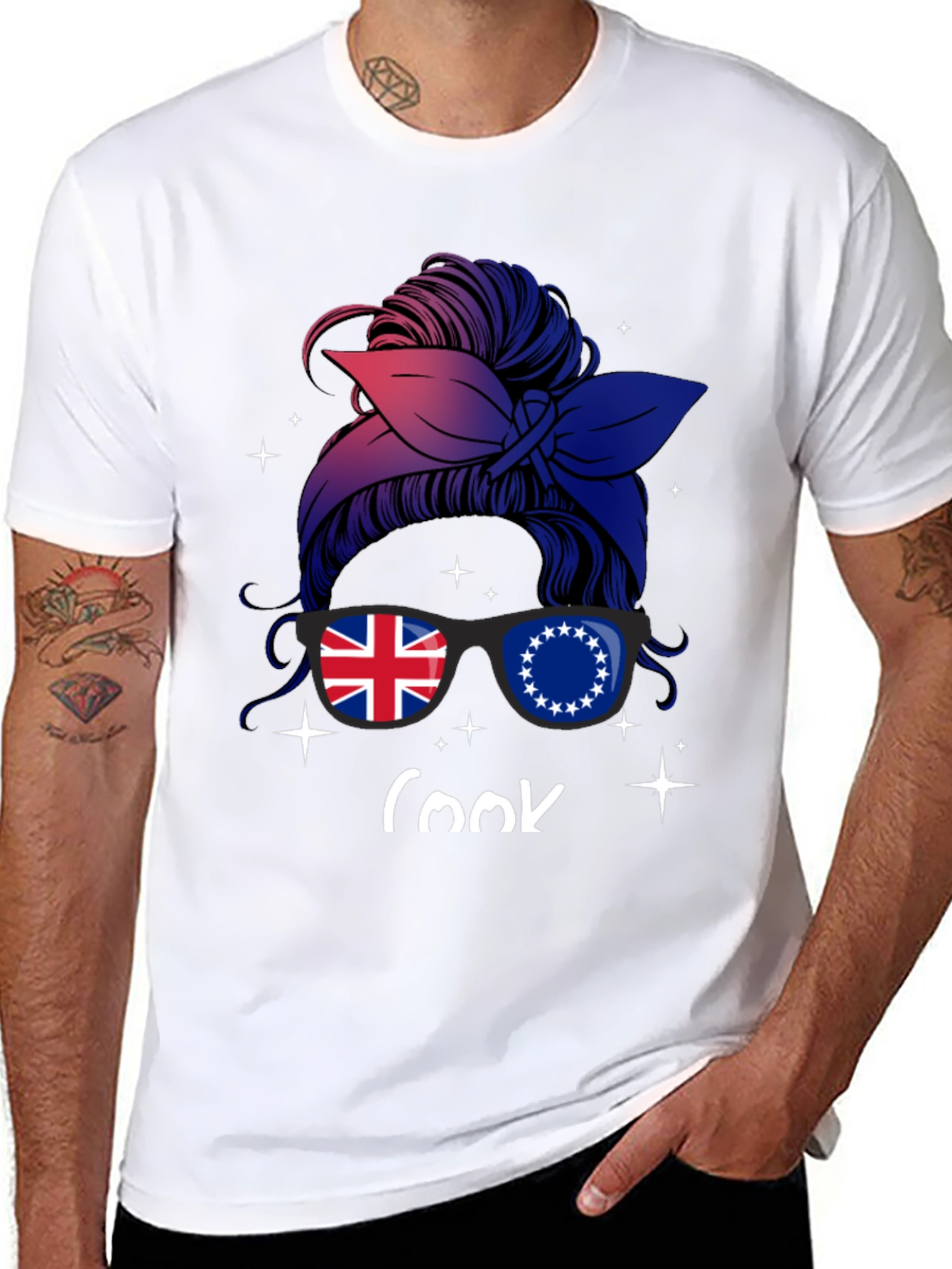 Cook Islands Messy Bun T-Shirt