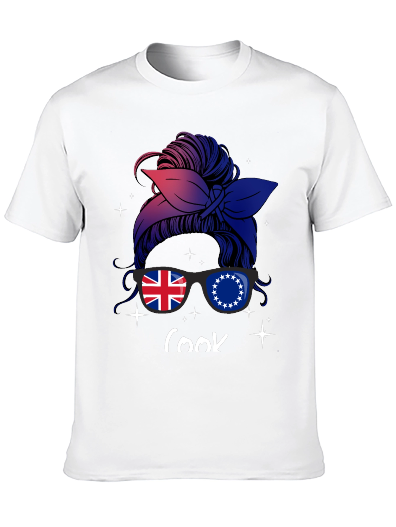 Cook Islands Messy Bun T-Shirt