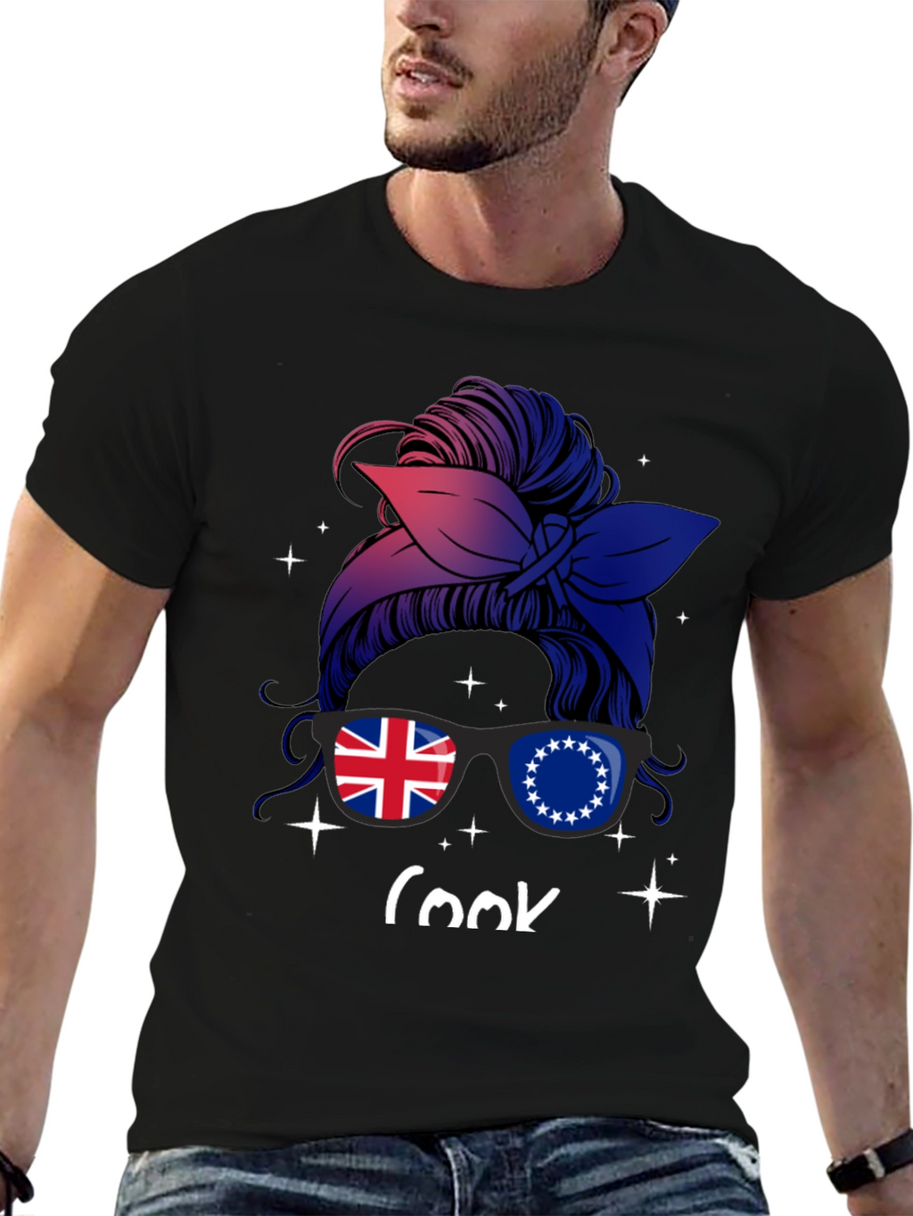 Cook Islands Messy Bun T-Shirt