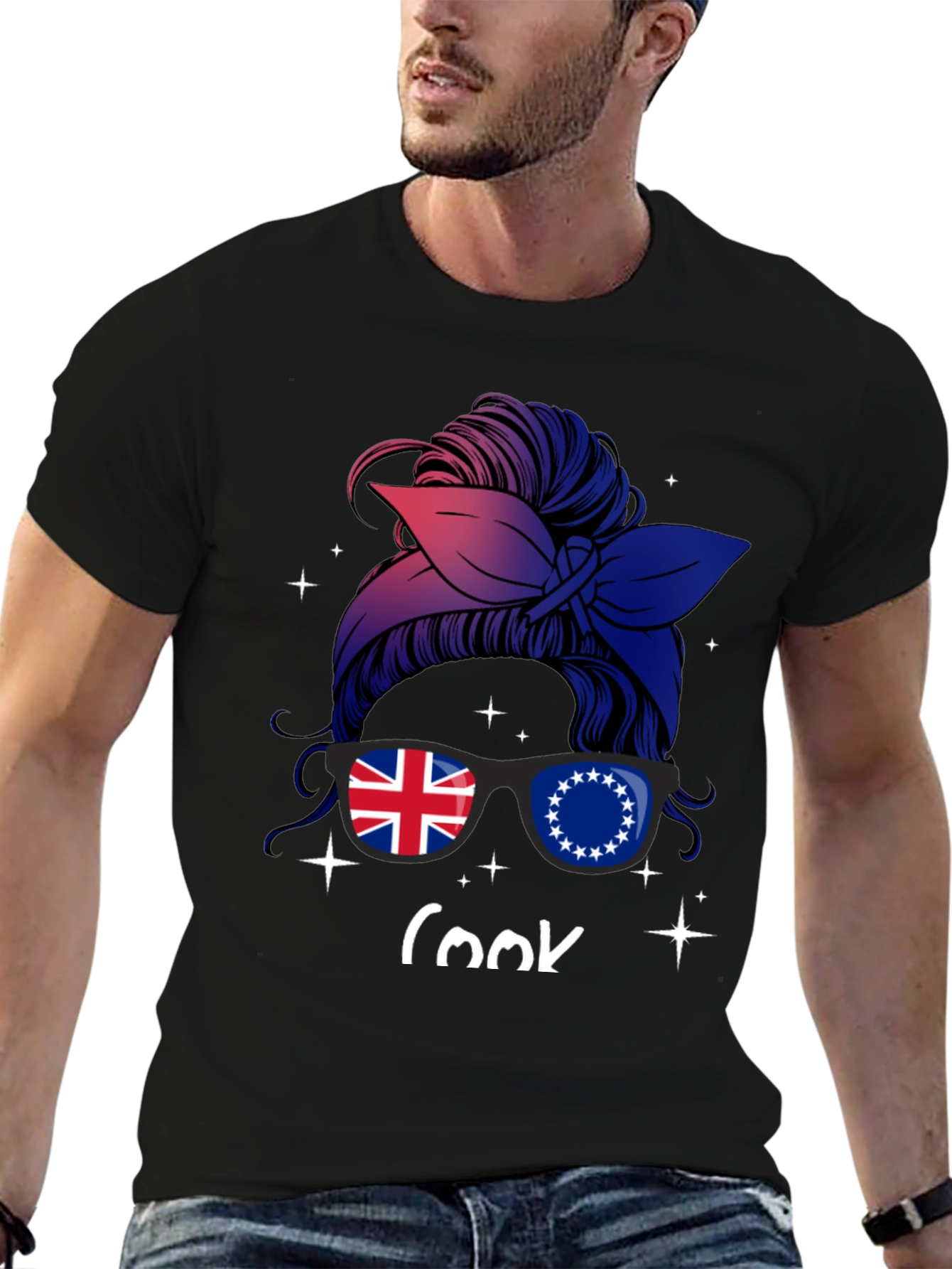 Cook Islands Messy Bun T-Shirt
