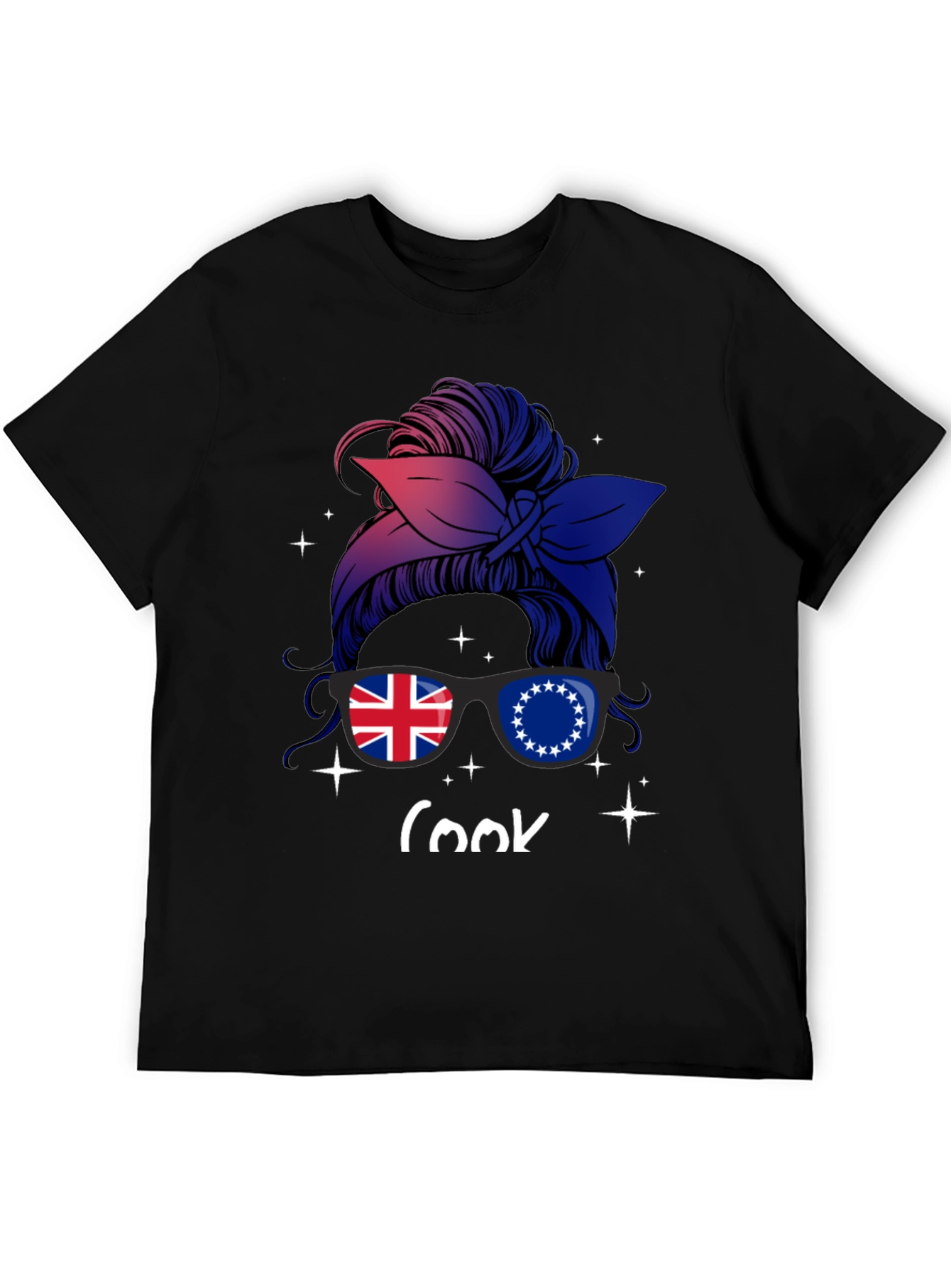Cook Islands Messy Bun T-Shirt