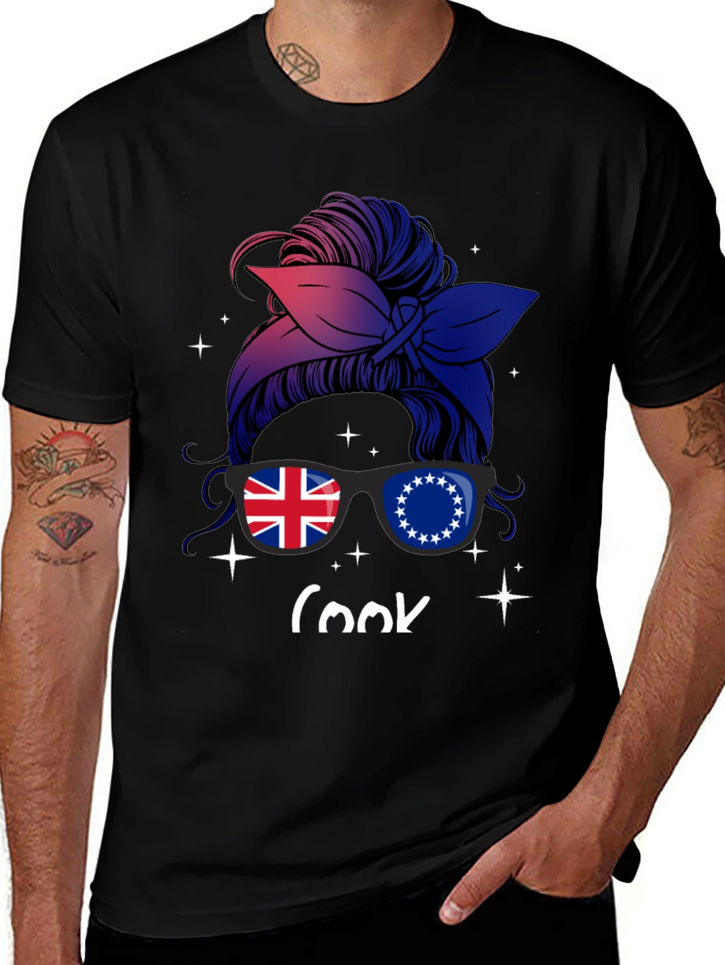 Cook Islands Messy Bun T-Shirt