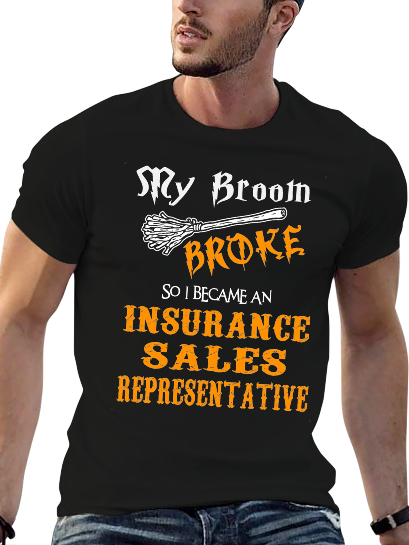 Funny Insurance Sales Rep Halloween T-Shirt