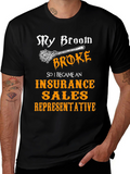 Funny Insurance Sales Rep Halloween T-Shirt