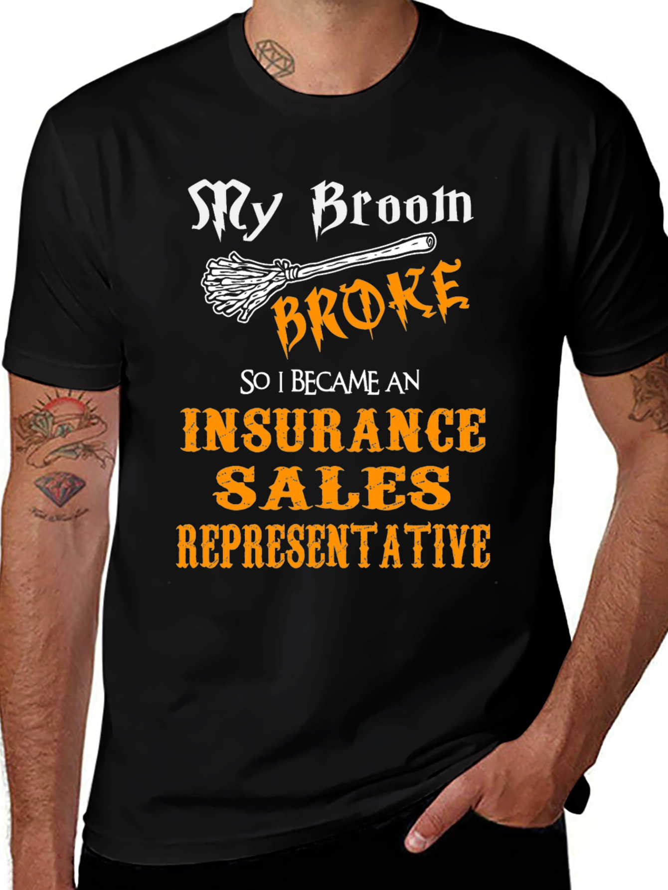 Funny Insurance Sales Rep Halloween T-Shirt