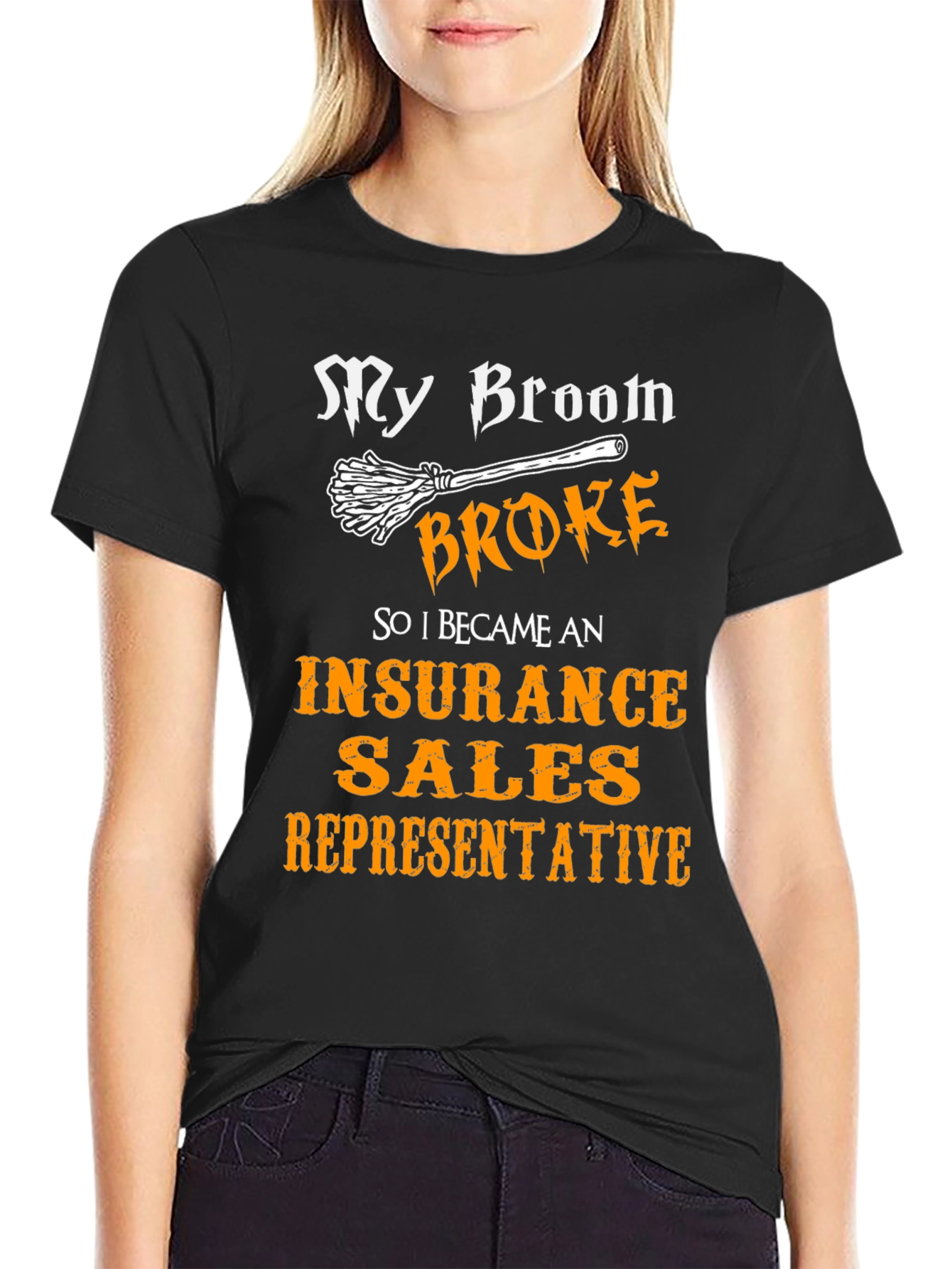 Funny Insurance Sales Rep Halloween T-Shirt