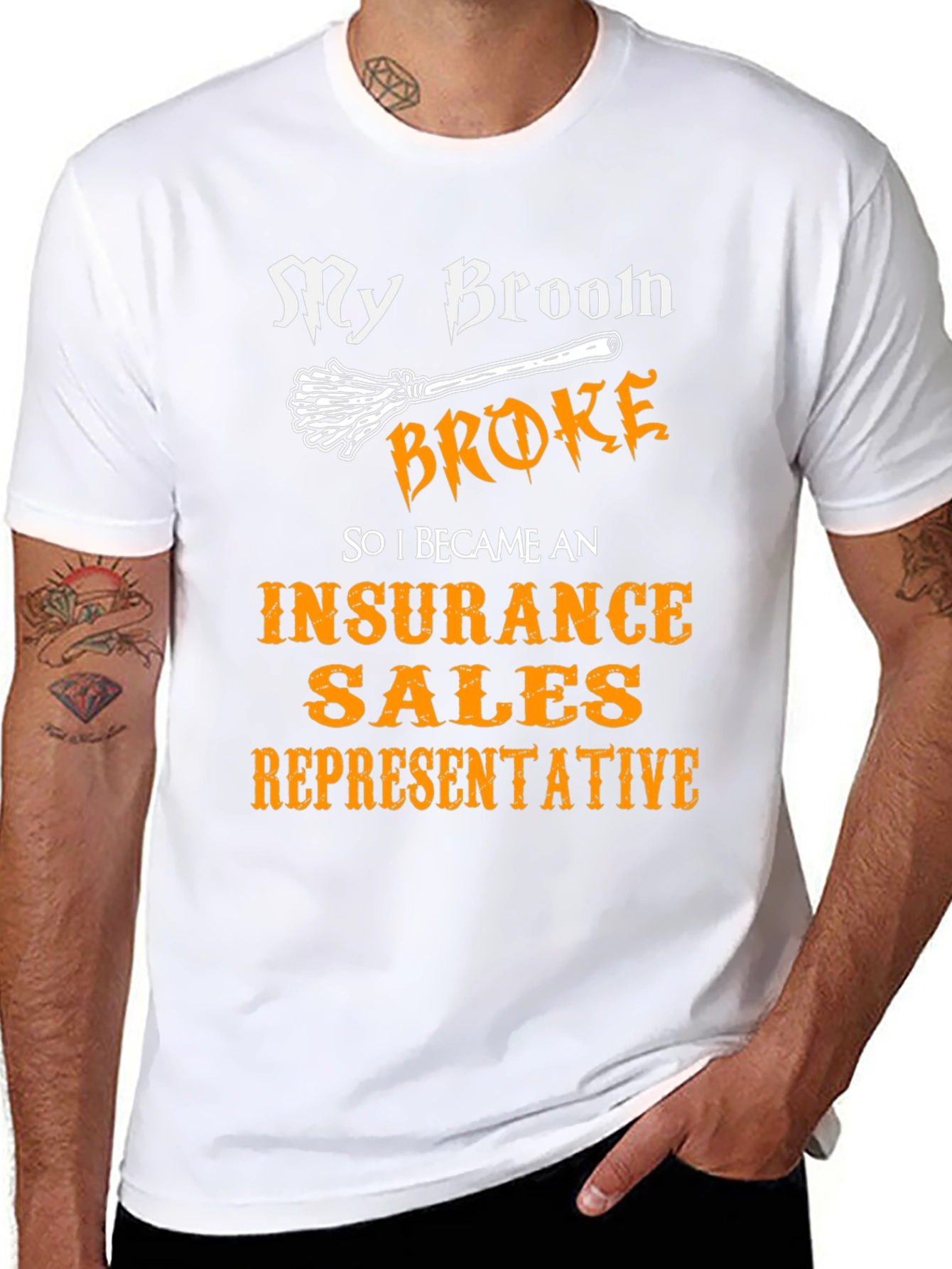 Funny Insurance Sales Rep Halloween T-Shirt