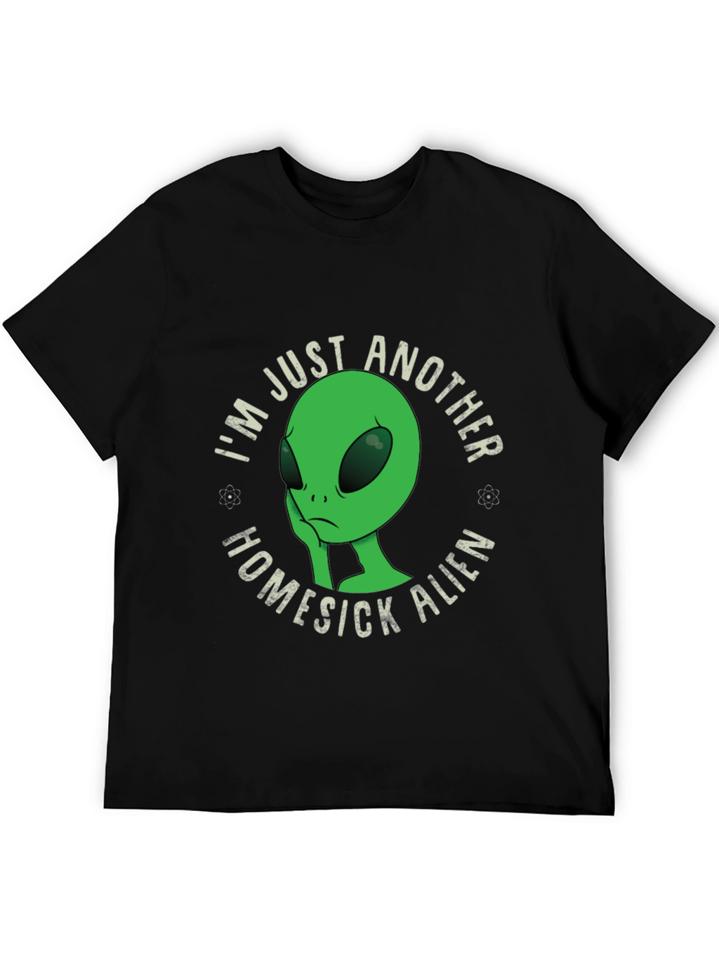 Homesick Alien Graphic T-Shirt - Black