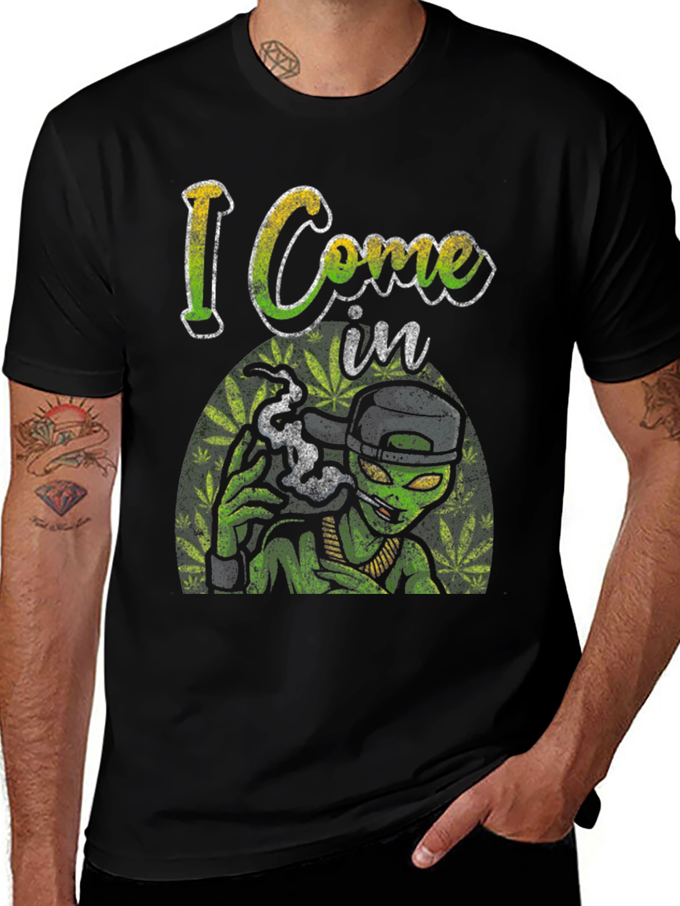 I Come in Peace Alien T-Shirt