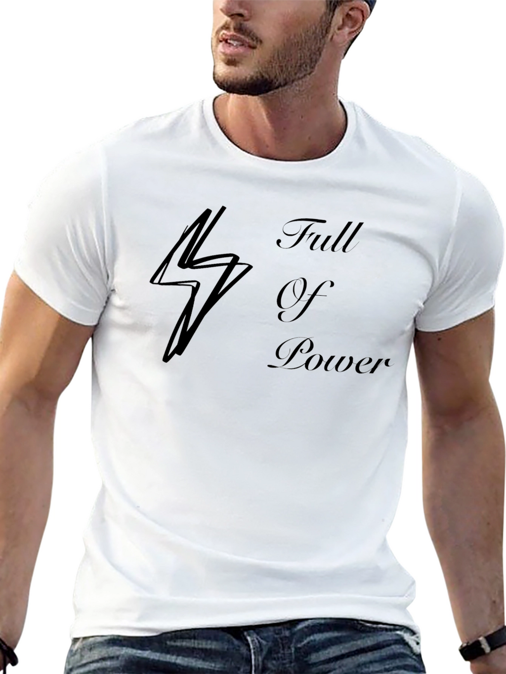 Full of Power Black T-Shirt