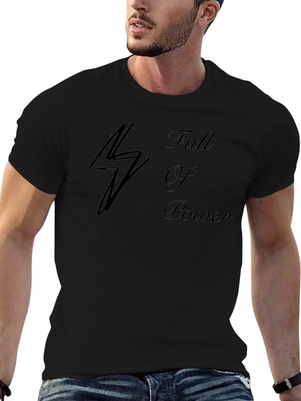Full of Power Black T-Shirt