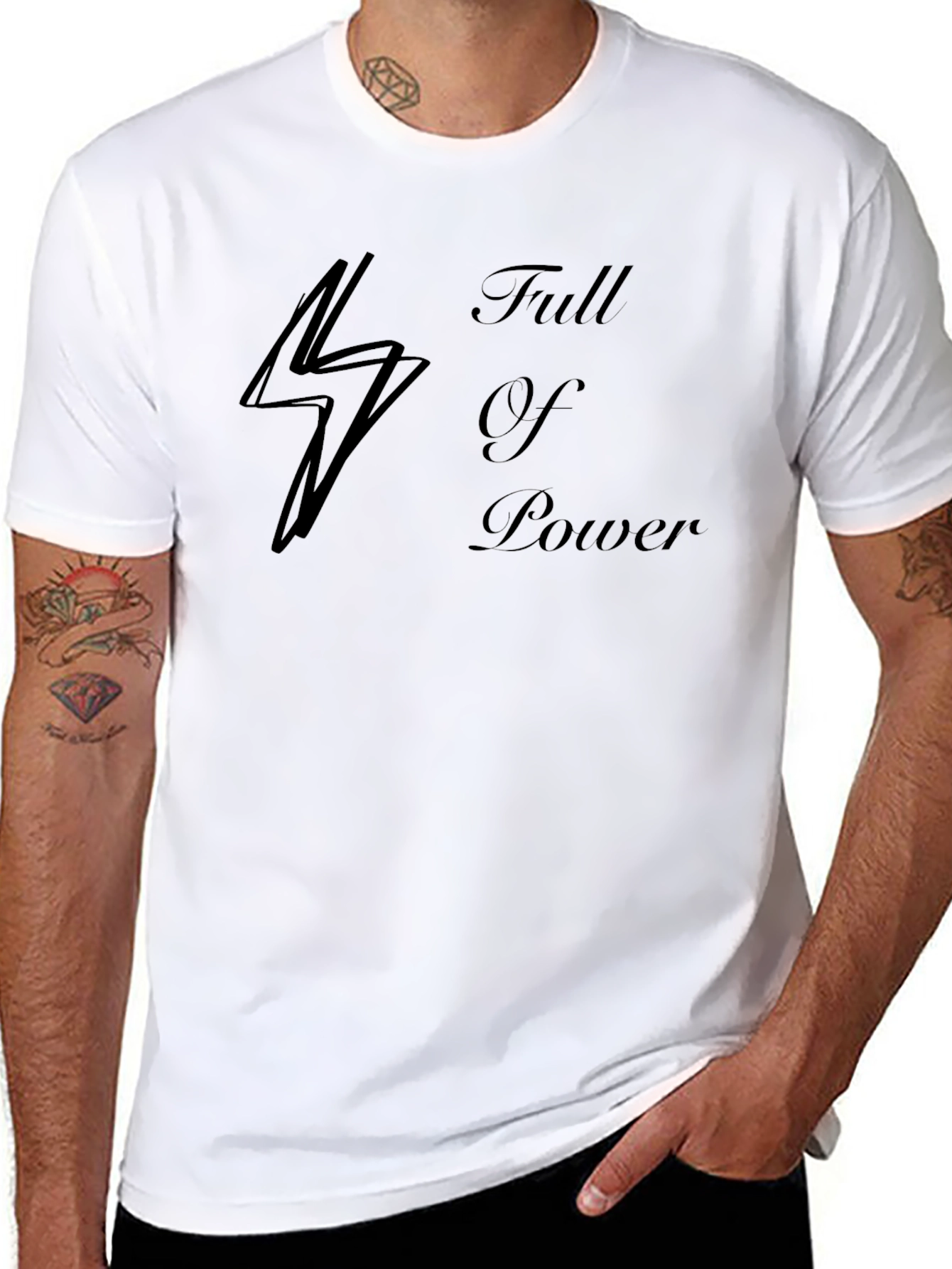 Full of Power Black T-Shirt