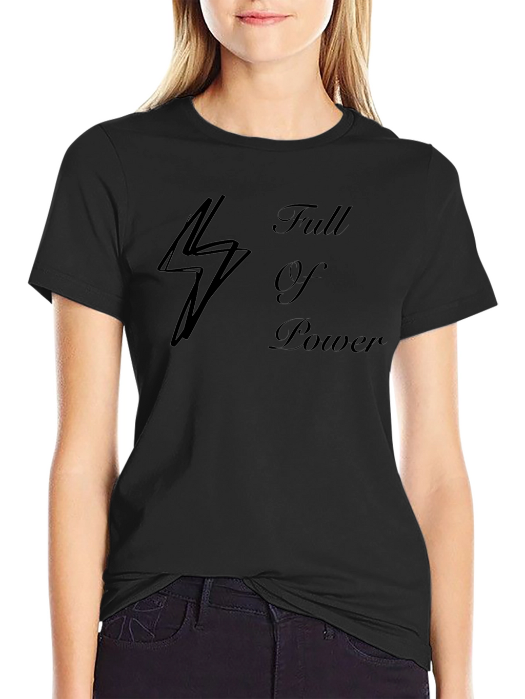 Full of Power Black T-Shirt