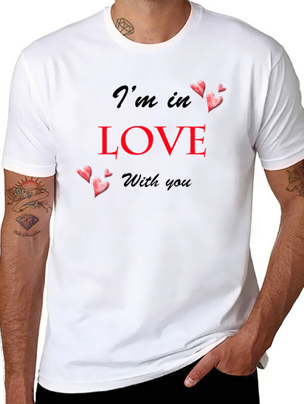 Im In Love With You Black T-Shirt
