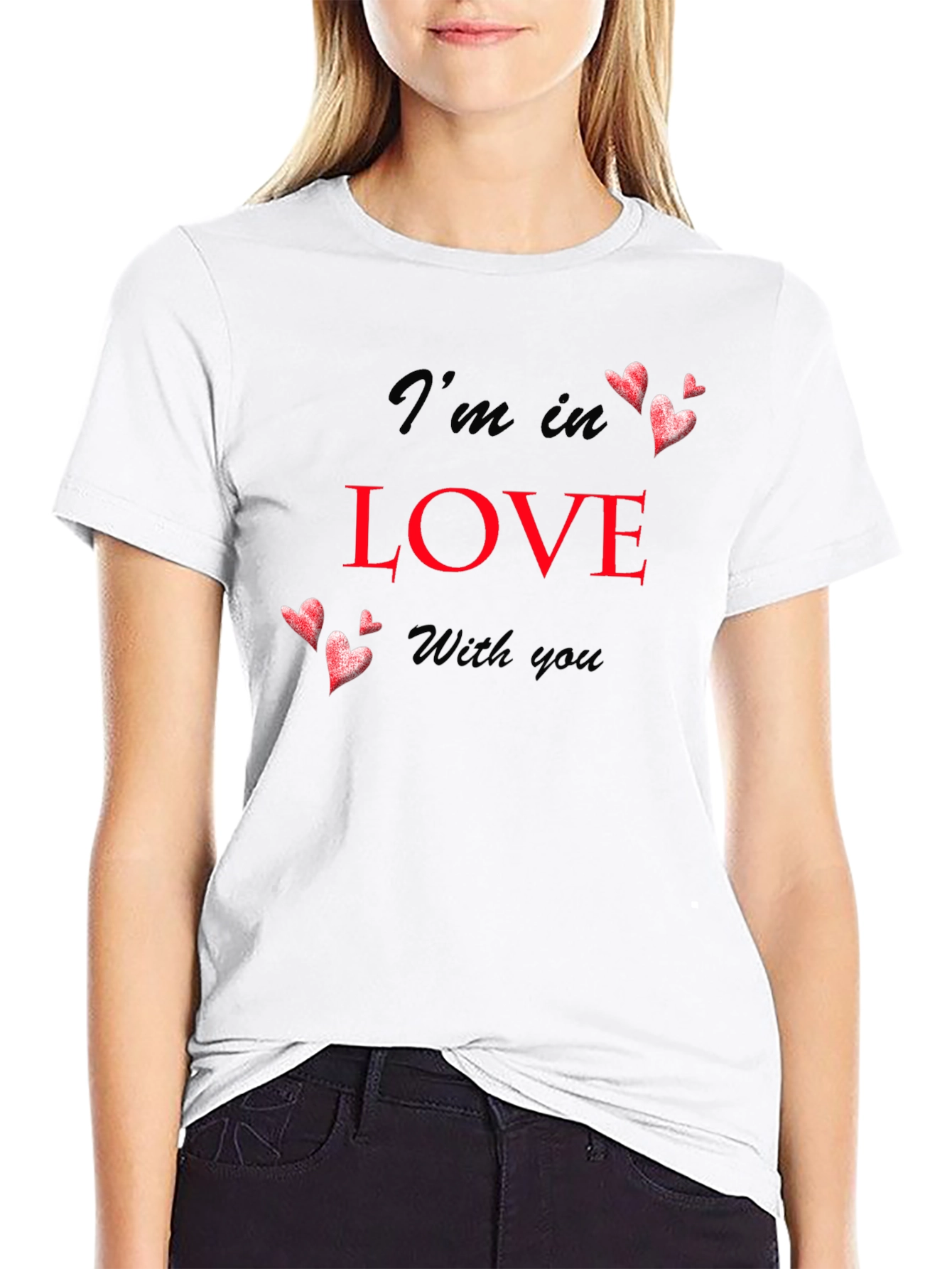 Im In Love With You Black T-Shirt