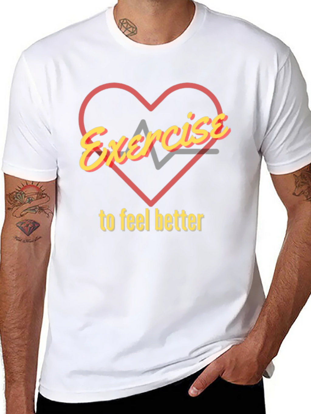 Exercise to Feel Better Graphic T-Shirt