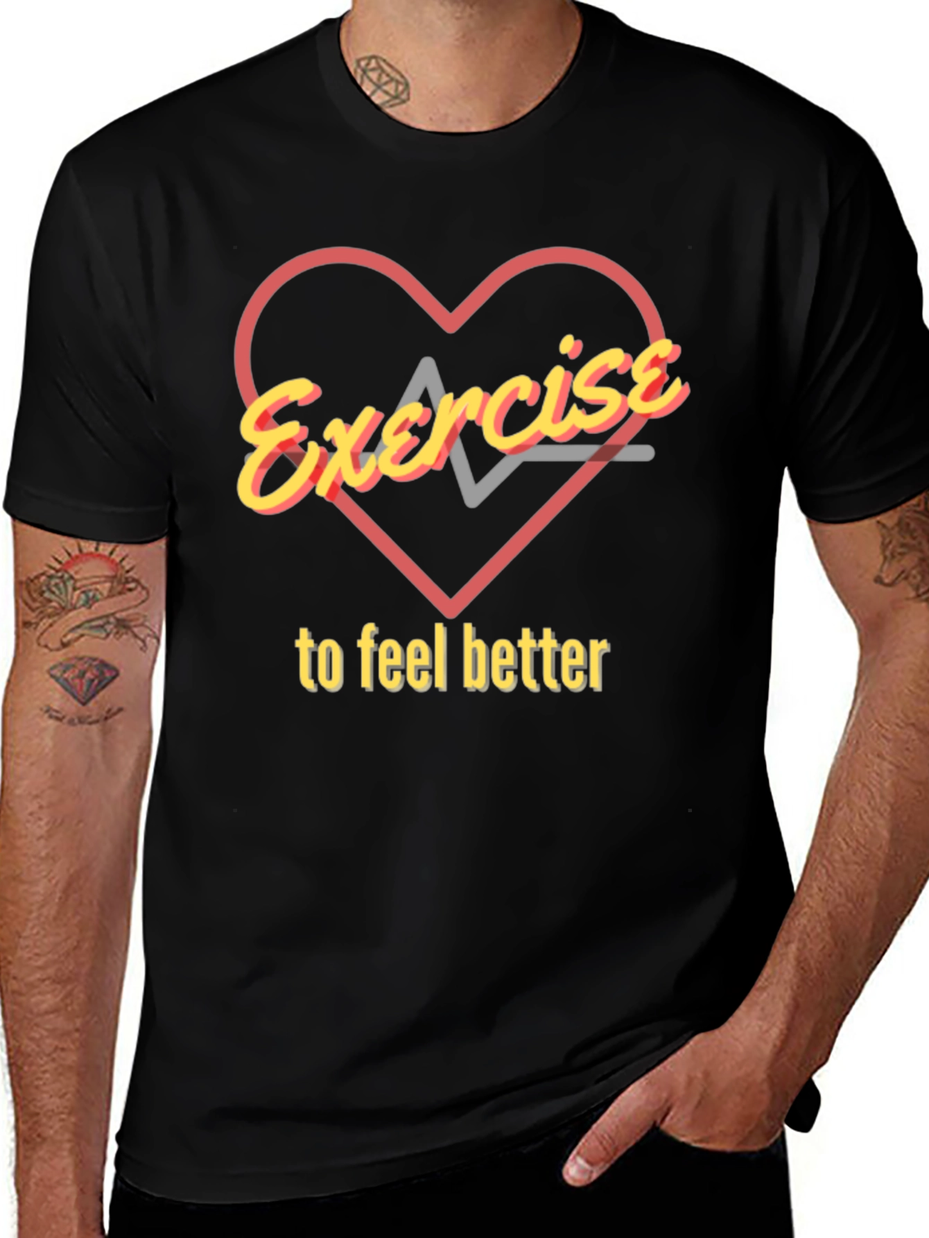 Exercise to Feel Better Graphic T-Shirt