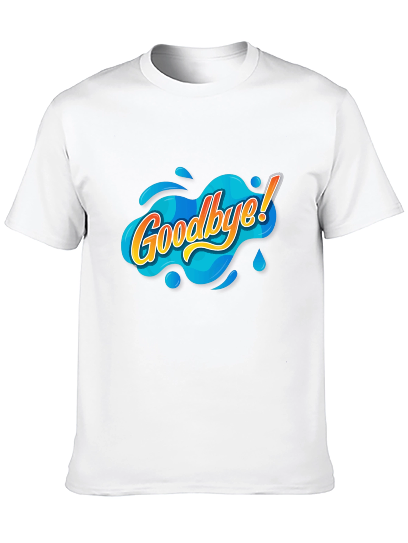 Goodbye Graphic Tee - Black Cotton T-Shirt