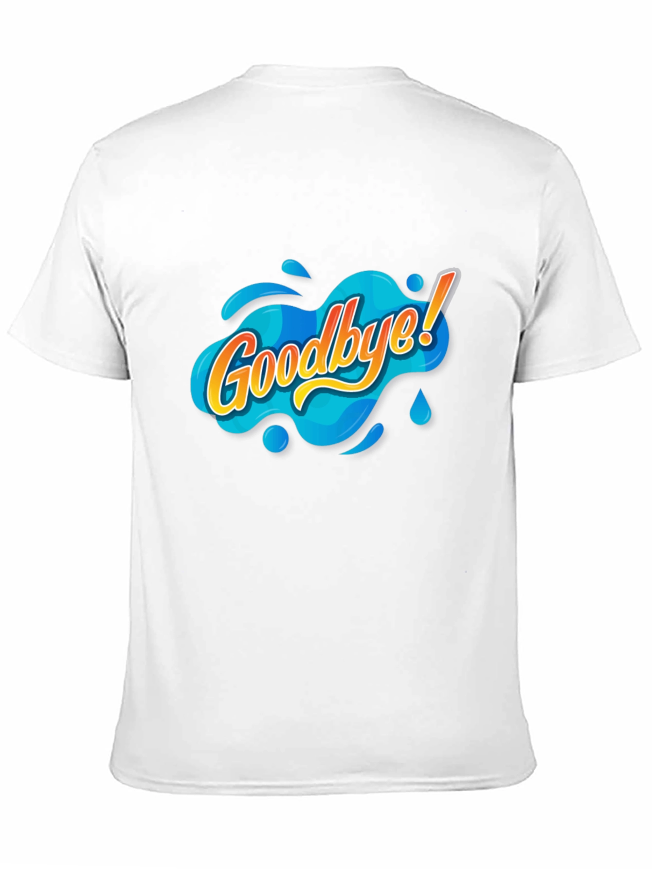 Goodbye Graphic Tee - Black Cotton T-Shirt