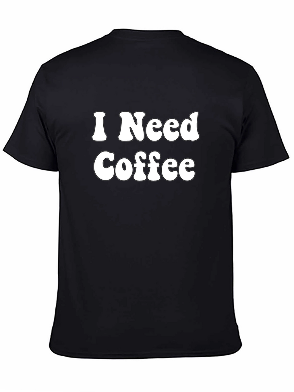 I Need Coffee Graphic Tee - Black
