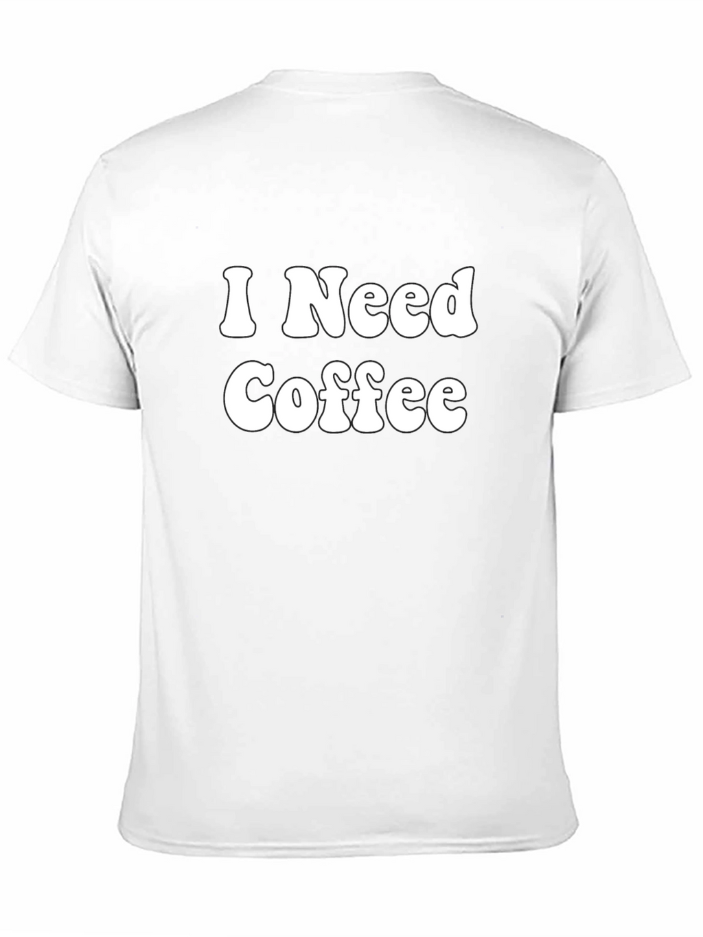 I Need Coffee Graphic Tee - Black