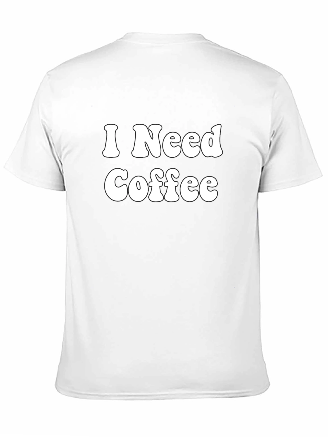 I Need Coffee Graphic Tee - Black