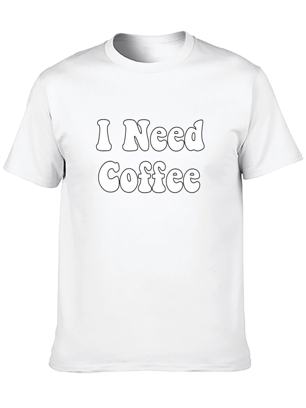 I Need Coffee Graphic Tee - Black