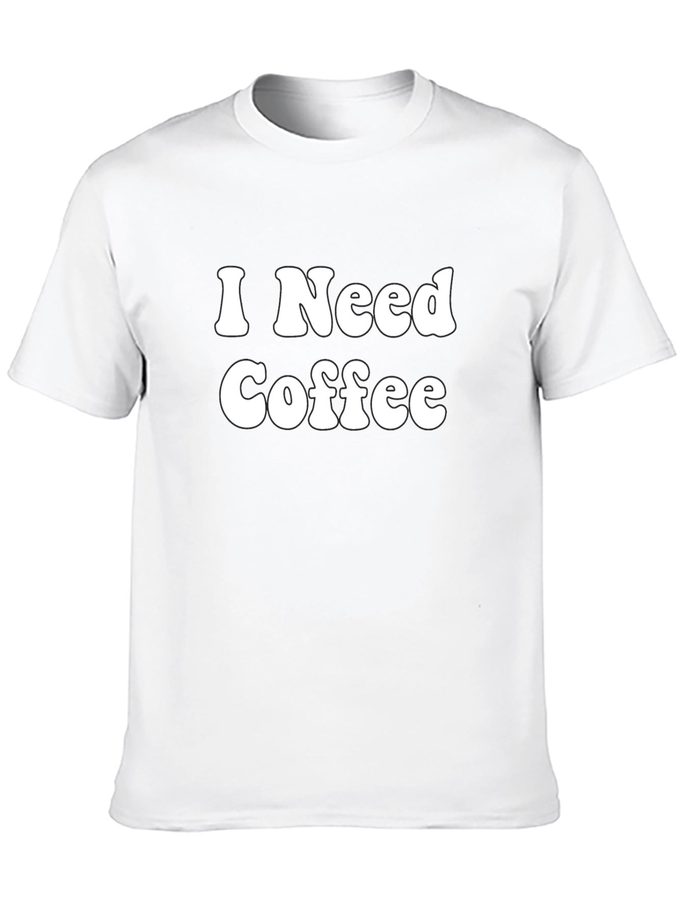 I Need Coffee Graphic Tee - Black