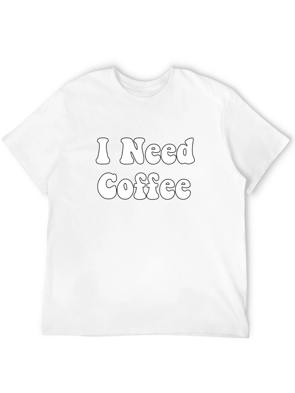 I Need Coffee Graphic Tee - Black