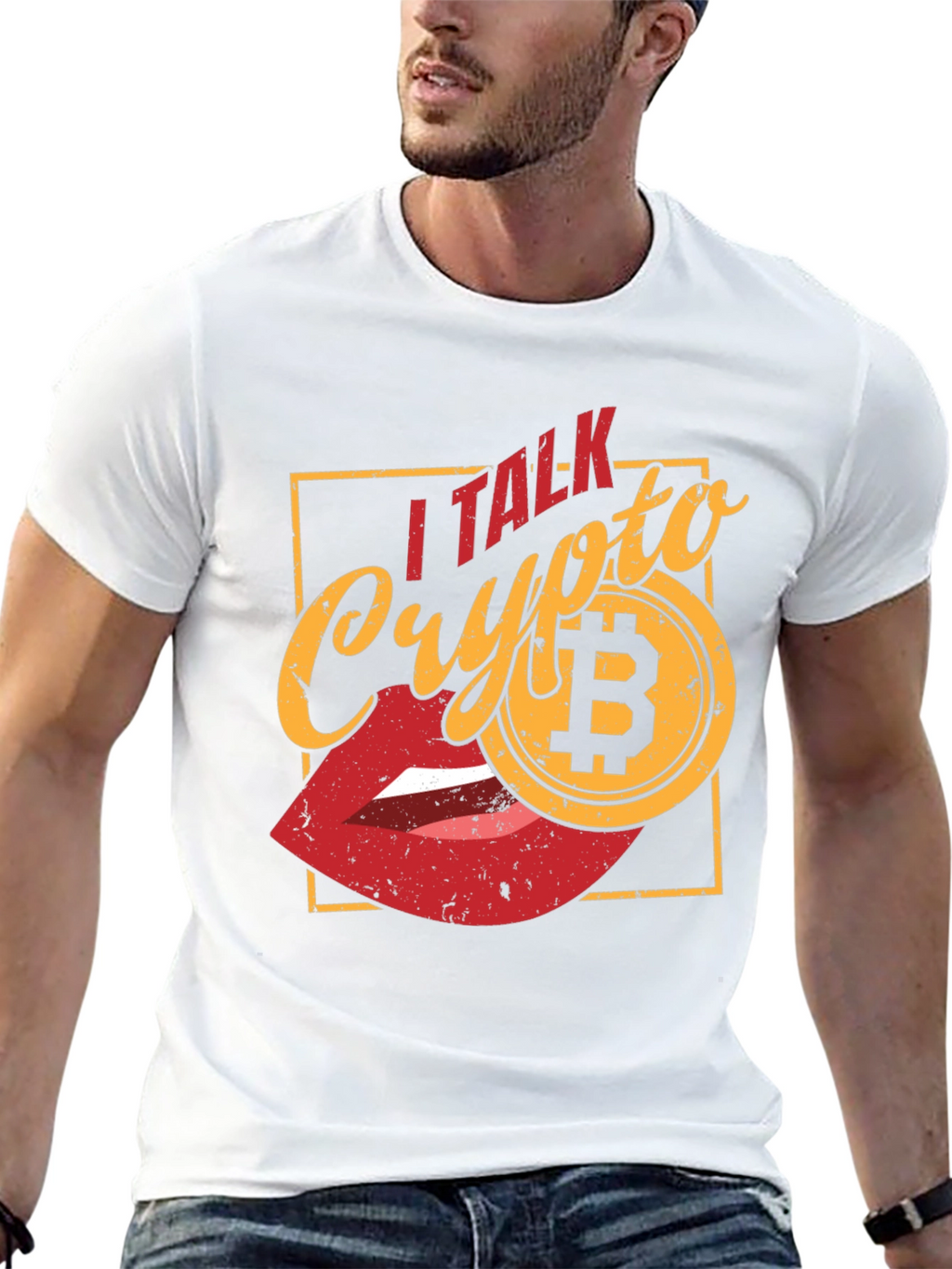 I Talk Crypto Bitcoin Graphic T-Shirt