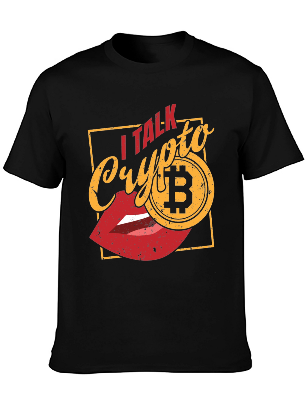 I Talk Crypto Bitcoin Graphic T-Shirt