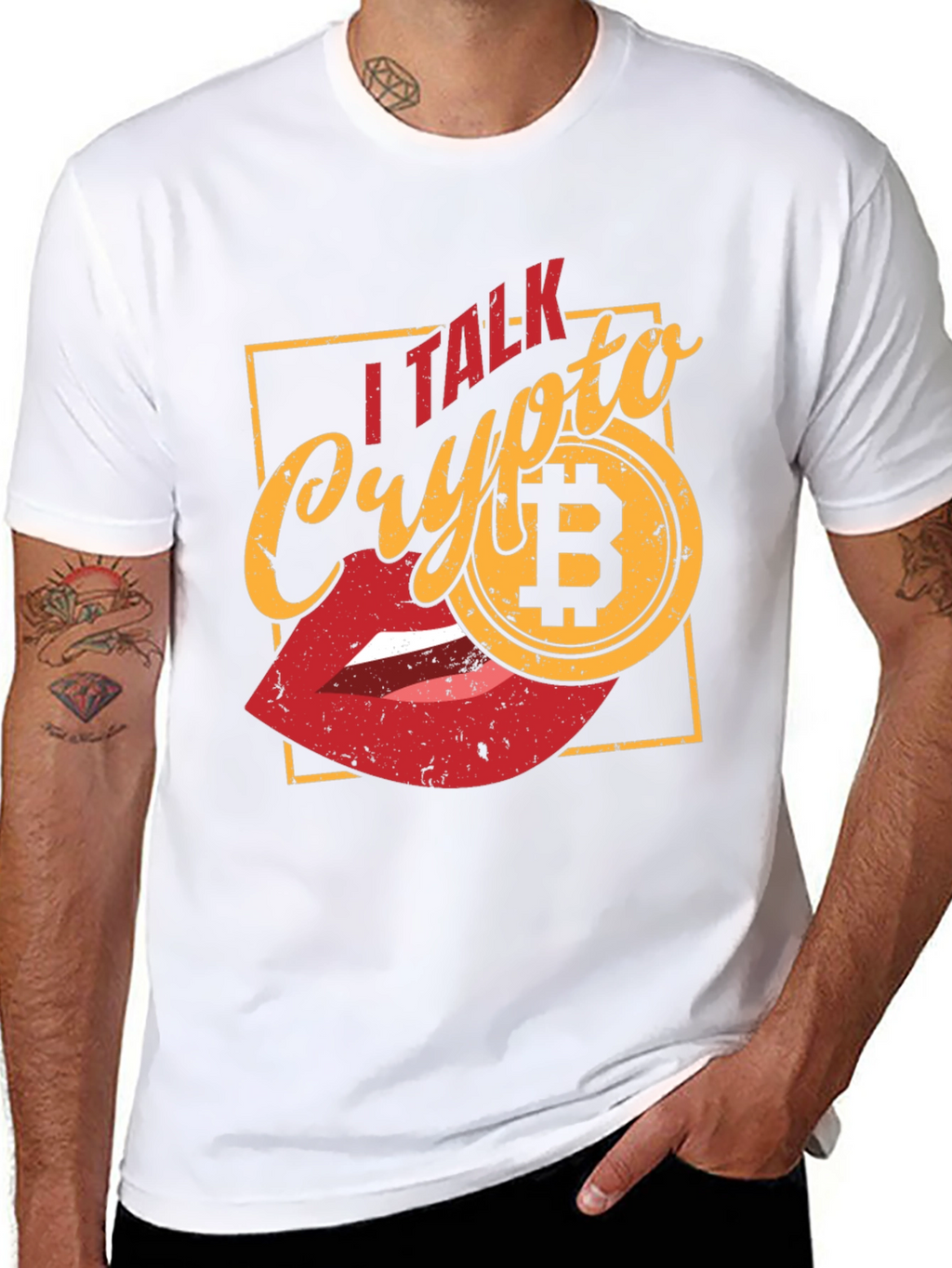 I Talk Crypto Bitcoin Graphic T-Shirt