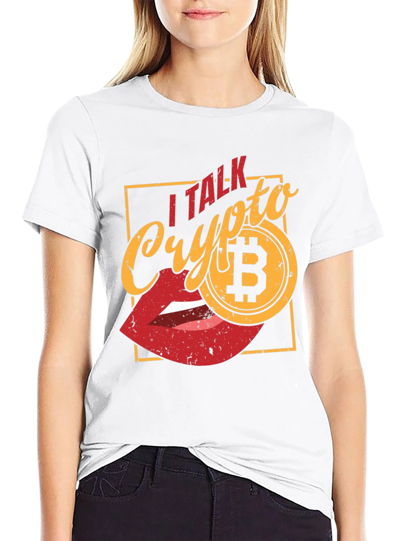 I Talk Crypto Bitcoin Graphic T-Shirt