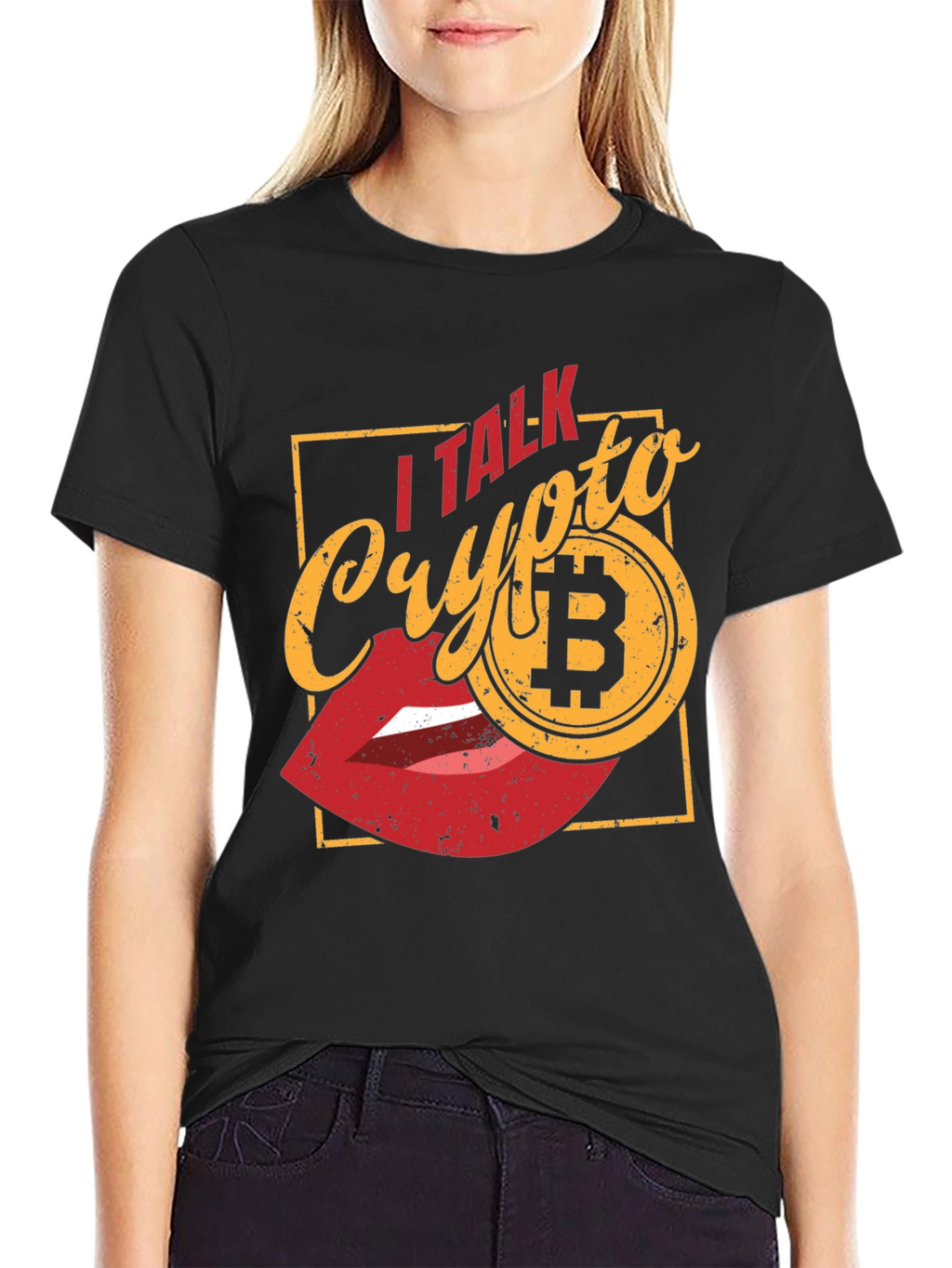 I Talk Crypto Bitcoin Graphic T-Shirt