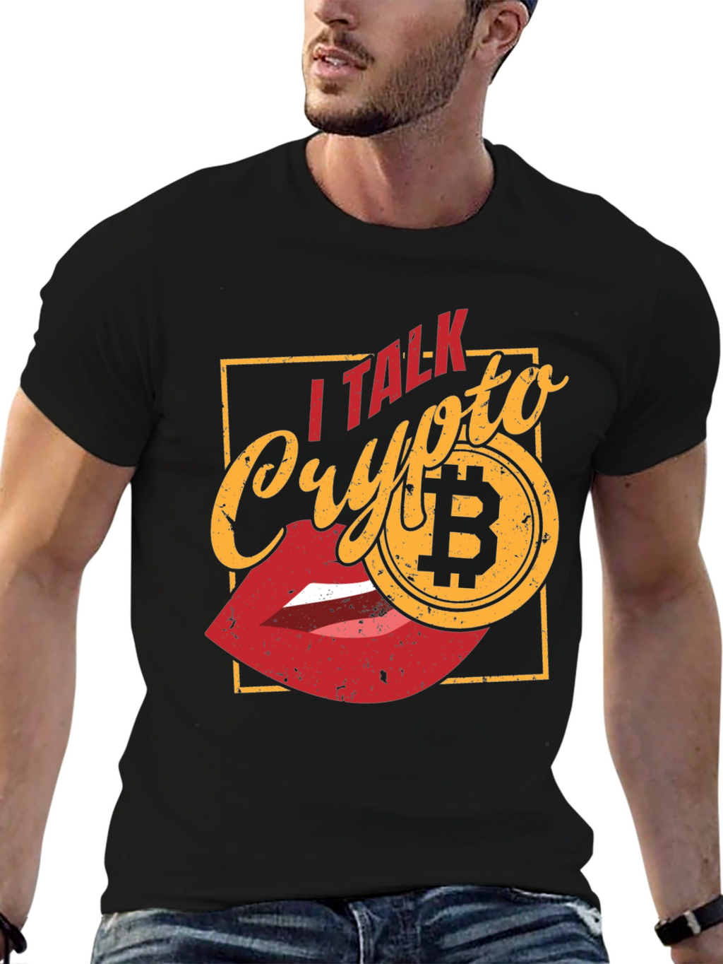I Talk Crypto Bitcoin Graphic T-Shirt