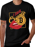 I Talk Crypto Bitcoin Graphic T-Shirt